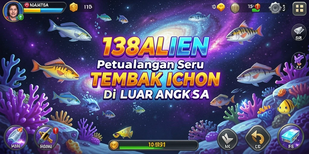 Screenshot gameplay Tembak Ikan 138ALIEN yang menampilkan aksi menembak ikan alien.