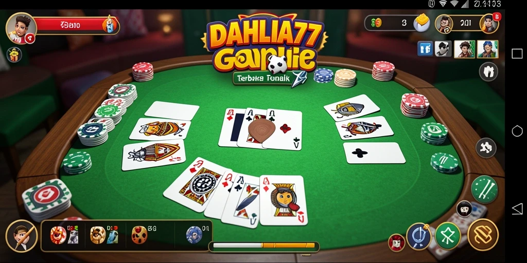 Gambaran permainan gaple yang seru dan interaktif di DAHLIA77.