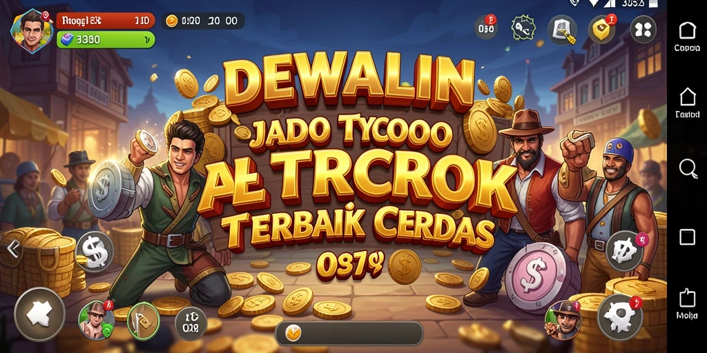 Tampilan gameplay menarik di DEWALIN dengan elemen Tycoon yang mendalam.
