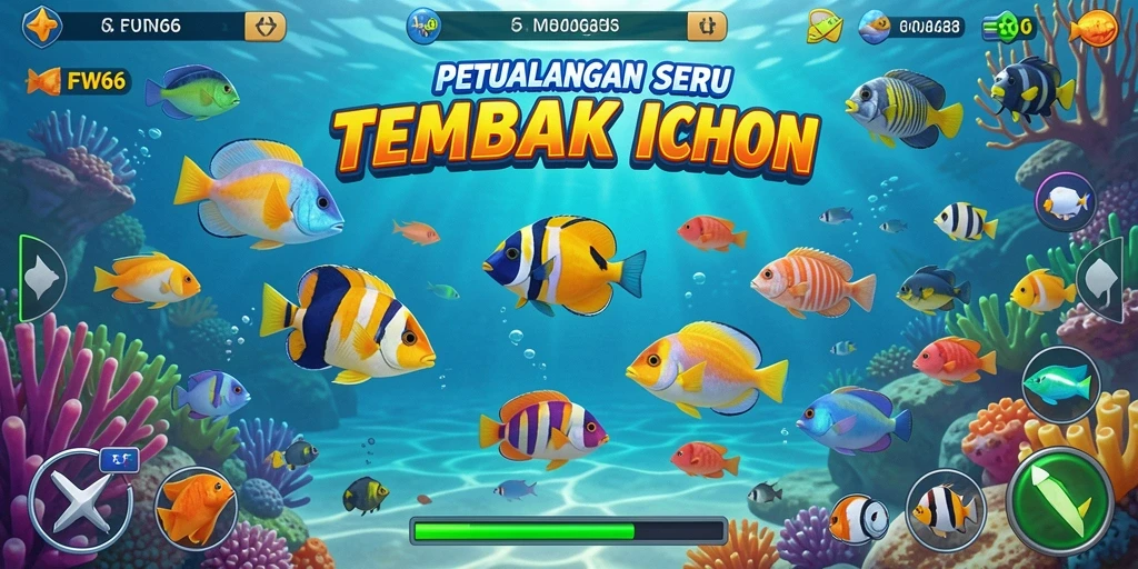 Tampilan gameplay FW66 yang seru dalam menembak ikan.