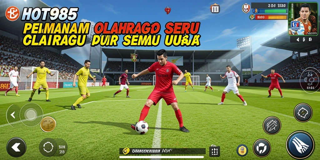 Tampilan menakjubkan dari gameplay olahraga di HOT985.