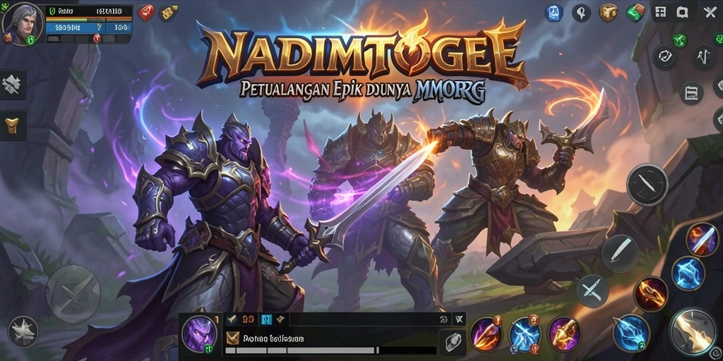 Screenshot NADIMTOGEL menampilkan aksi seru dalam petualangan MMORPG.