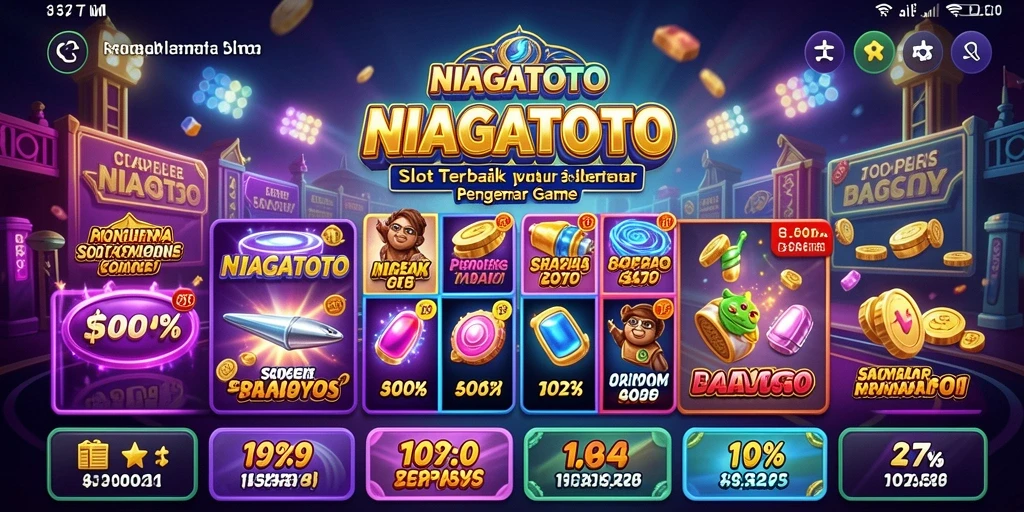 Gameplay NIAGATOTO yang berwarna dan menarik saat bermain Slot.