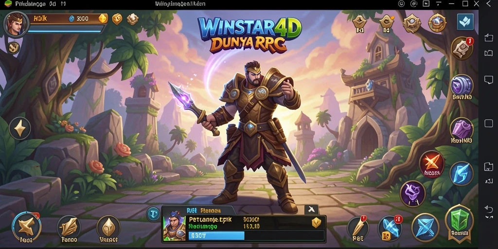Tampilan gameplay WINSTAR4D yang seru dan dinamis.